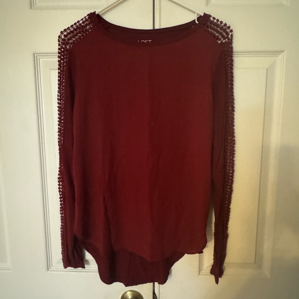 LOFT long sleeve blouse size S